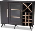 Dark Grey Oak Wine Cabinet W623