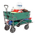 Heavy Duty Steel Double Decker Collapsible Yard Cart Wagon H95009