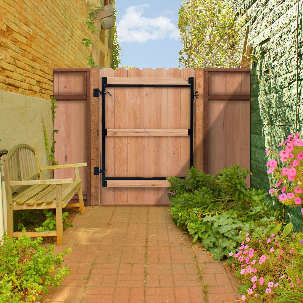 Steel Frame Gate Kit, 36x22-60x22 Wide Opening Up to 7& High (6 Pack) K77417