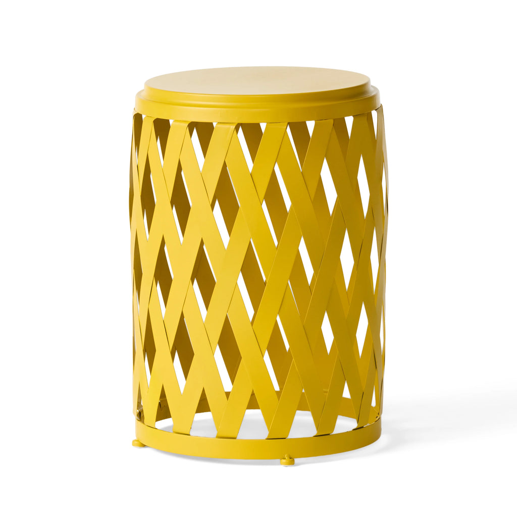 Iron Side Table Set Matte Yellow M134193