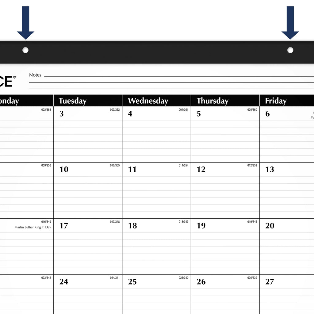 2024 Monthly Desk Pad Calendar 21 3/4 x 17 R34355