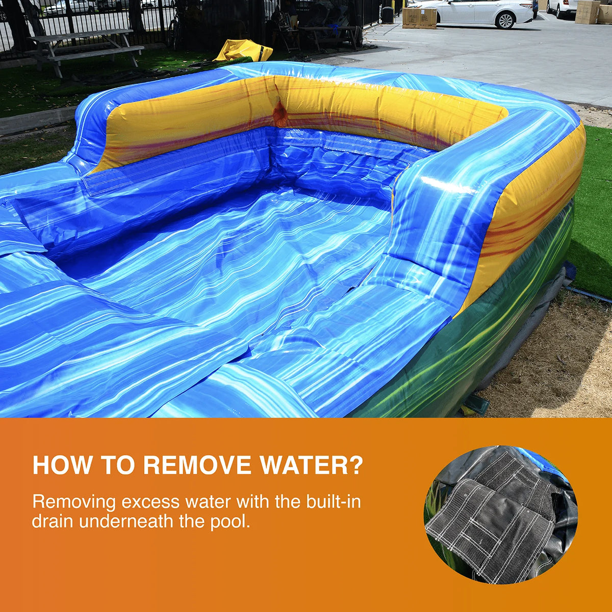 Commercial Grade Inflatable Bounce House Water Slide with Splash Pool and Blower R872664
