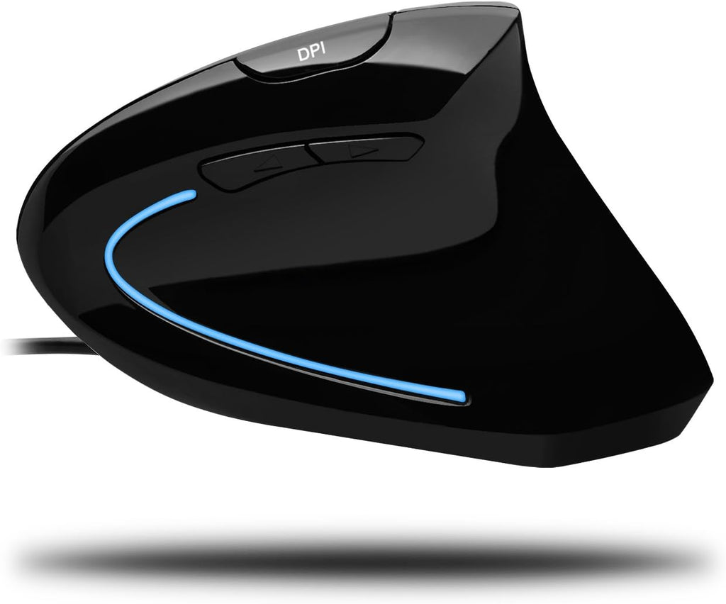 Glossy Black USB Optical Mouse with Scroll Wheel V685