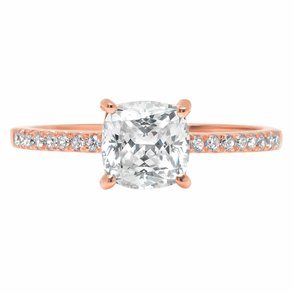 18K Rose Gold Engagement Ring M895