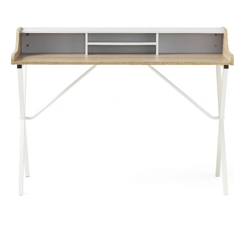 Oak and White Computer Desk Z2894