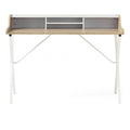 Oak and White Computer Desk Z2894