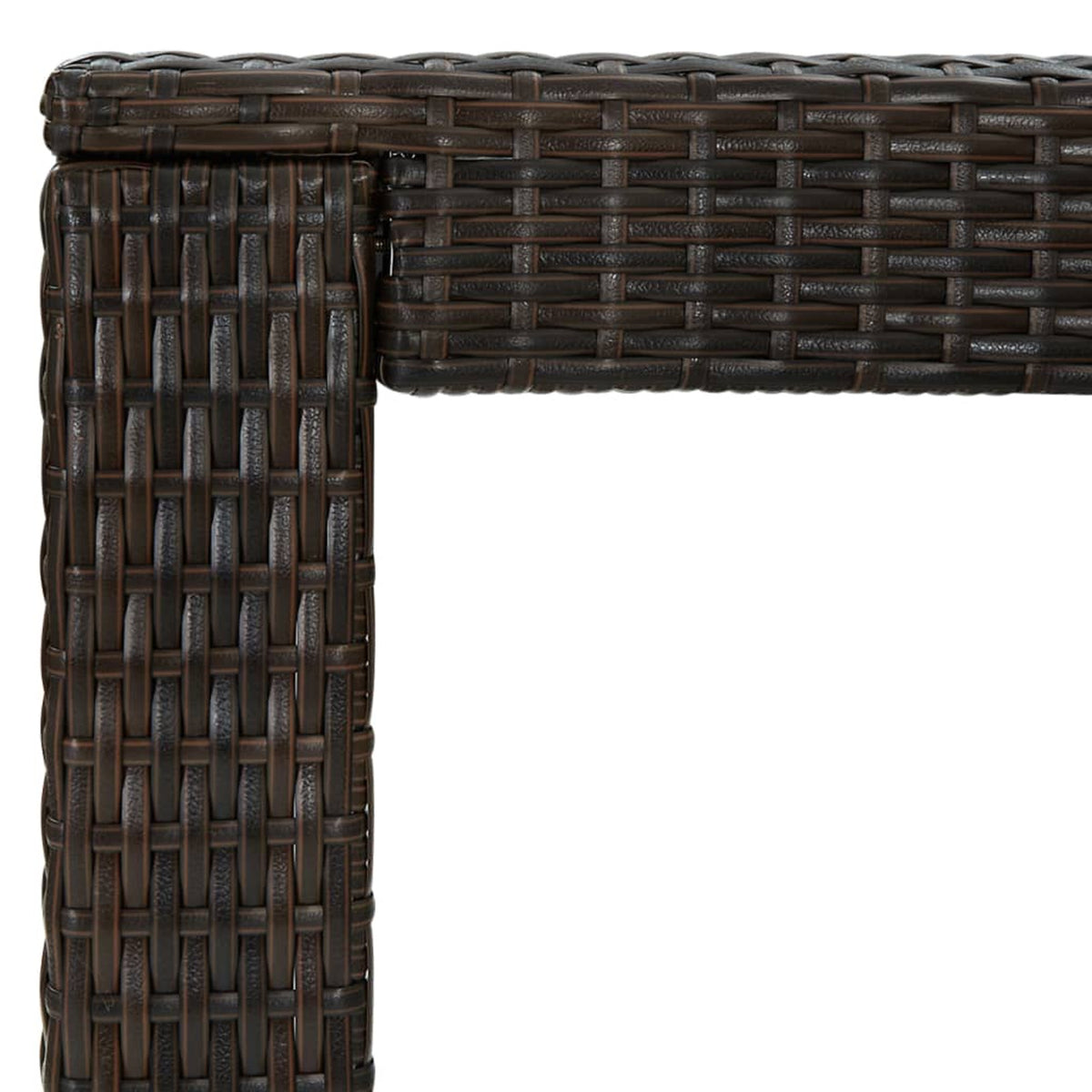 Brown Poly Rattan Patio Bar Table T908