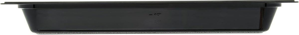 High-Heat Full-Size Food Pan, 7.6 qt, 20-3/4 x 12-3/4 x 2-1/2", Black (Case of 6) T322