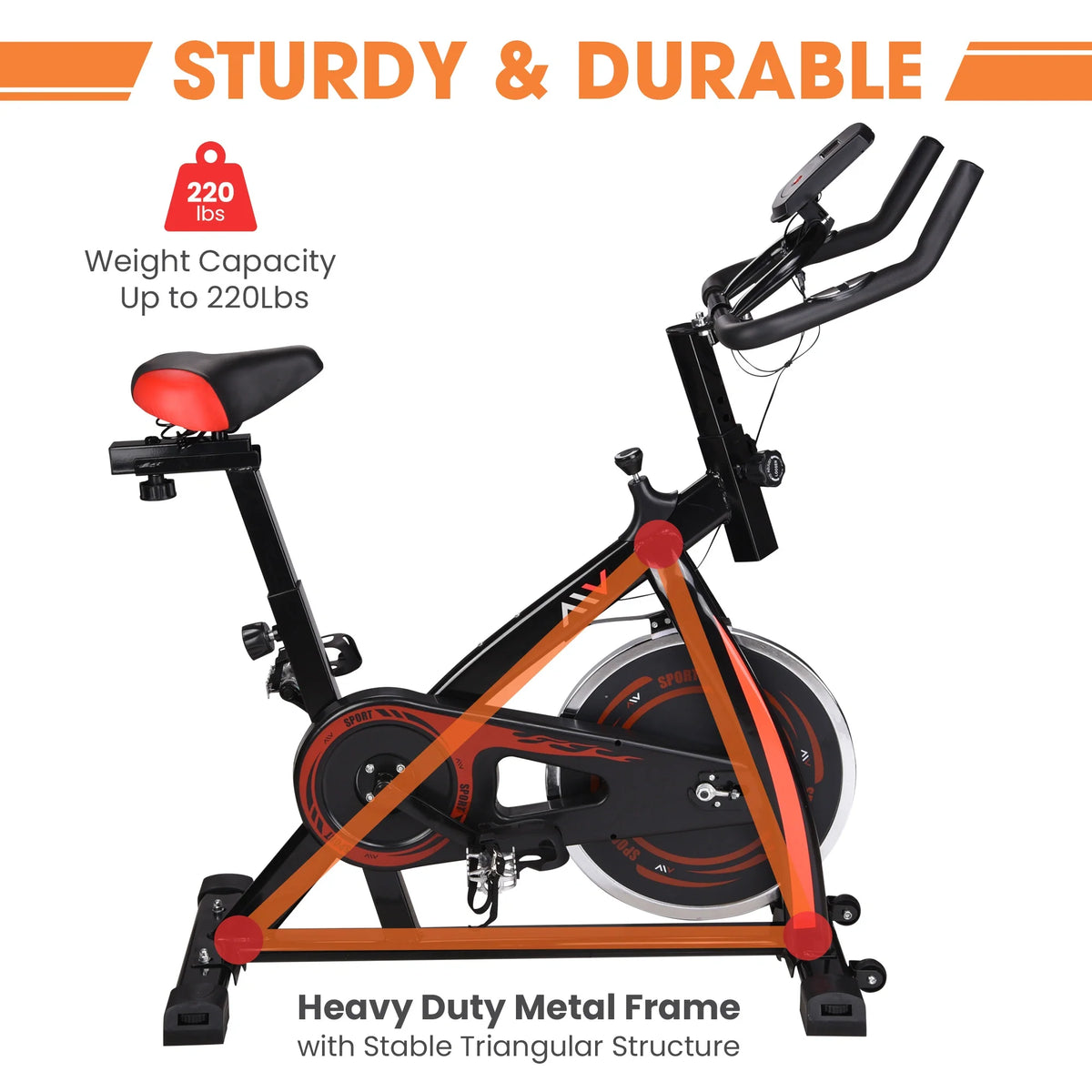Foldable Stationary Upright Exercise Bike L934