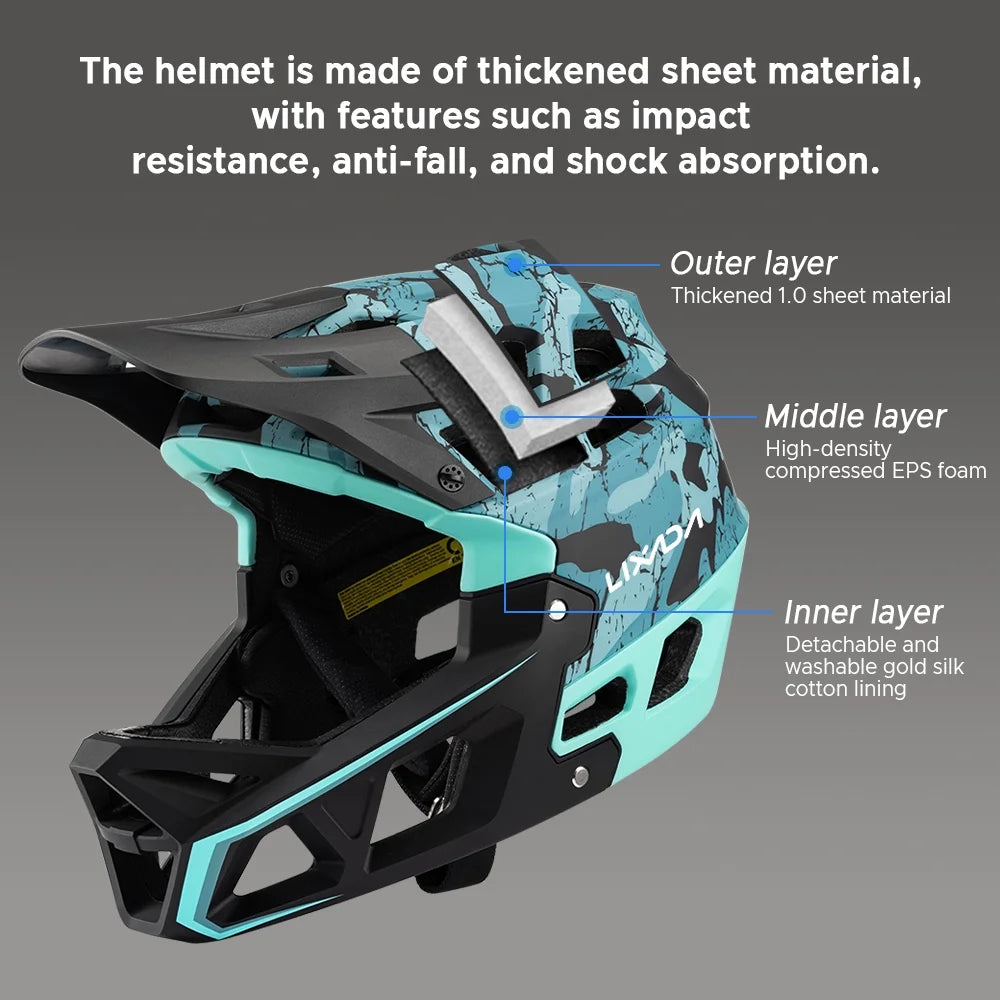 Full Face Mountain Bike Helmet W1159