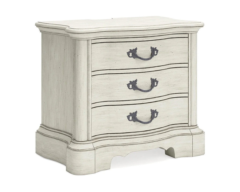 Antique White 3 Drawer Nightstand M78763