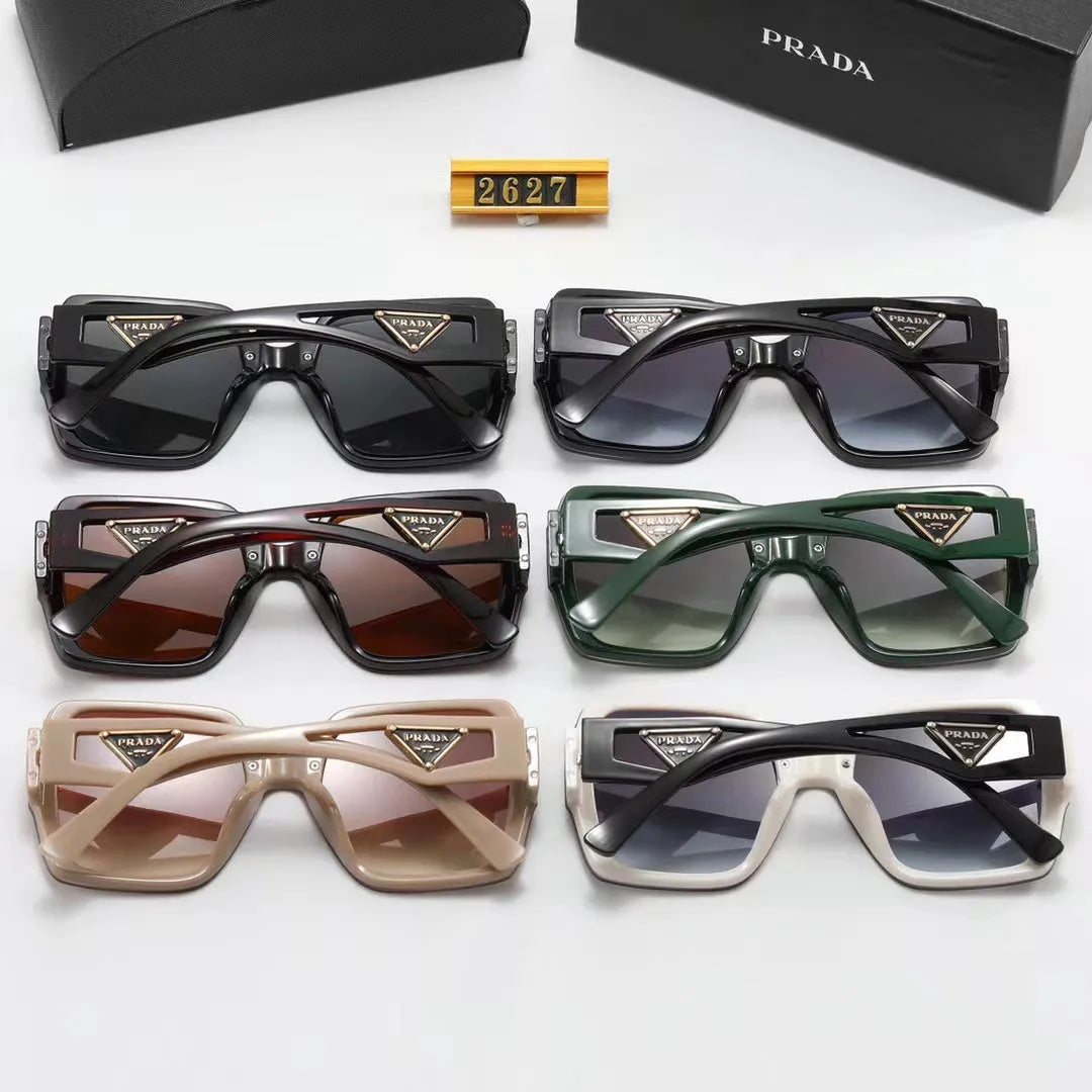 Polarized Triangular Hollow Temple Sunglasses J180895