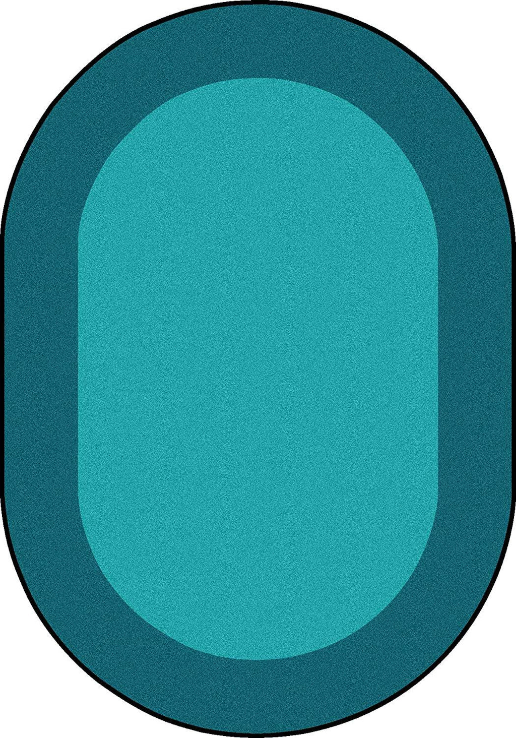 Oval Teal Carpet K2070