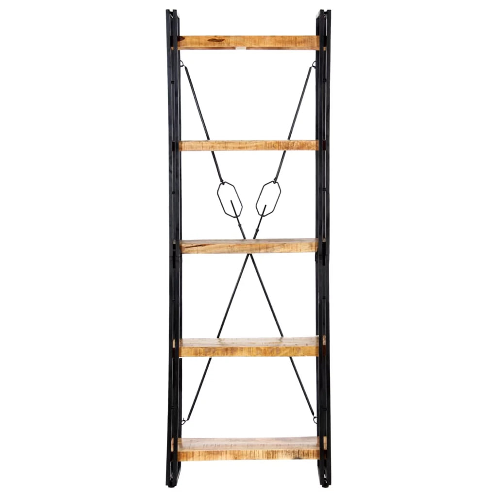 5-Tier Solid Mango Wood Bookcase Q4469