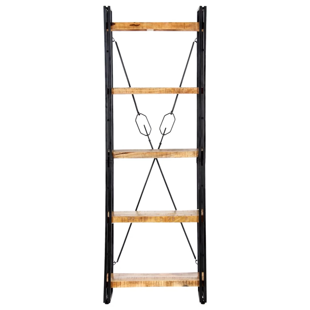 5-Tier Solid Mango Wood Bookcase Q4469