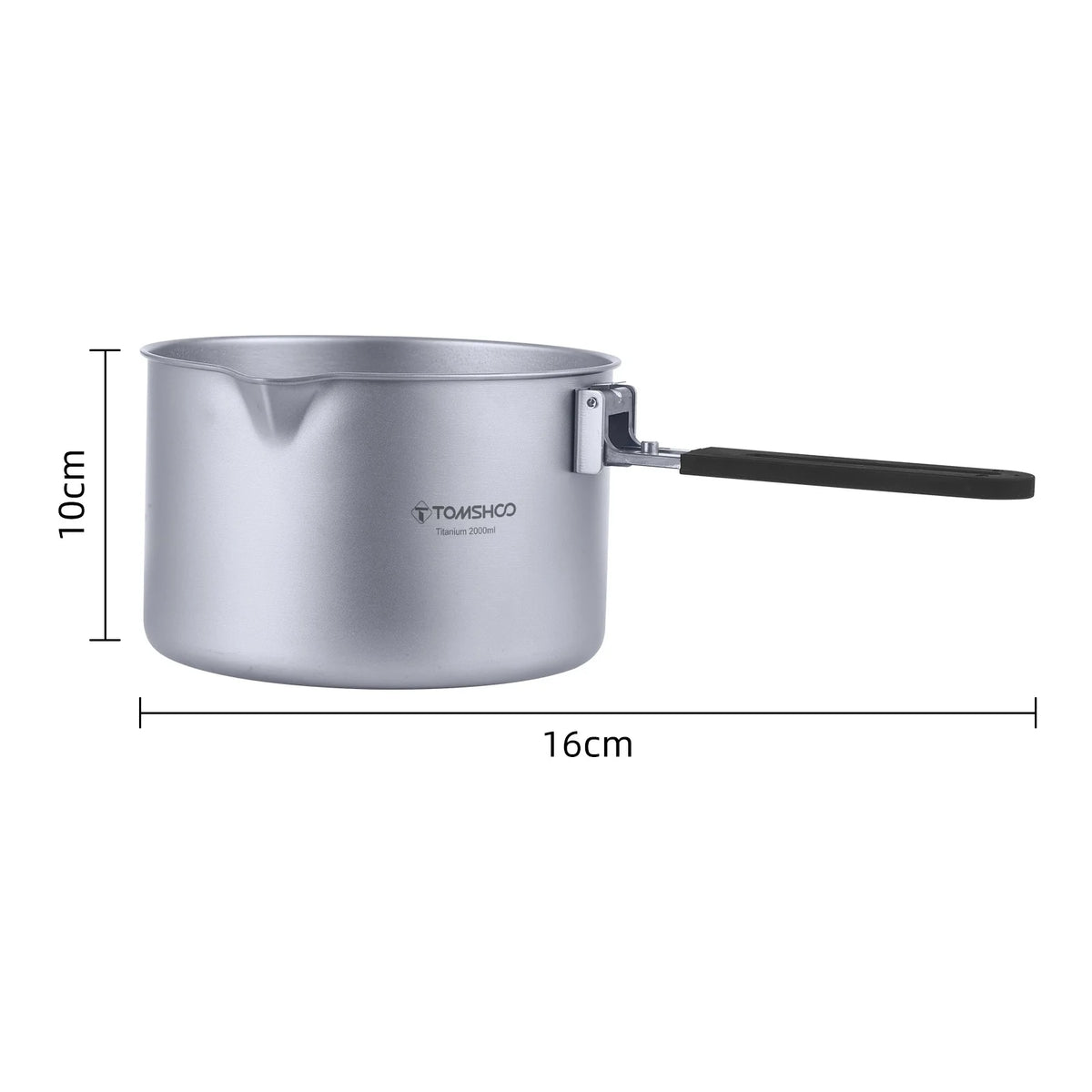 Camping Soup Pot with Lid, 2L Portable Cooking Stock Pot Z5641