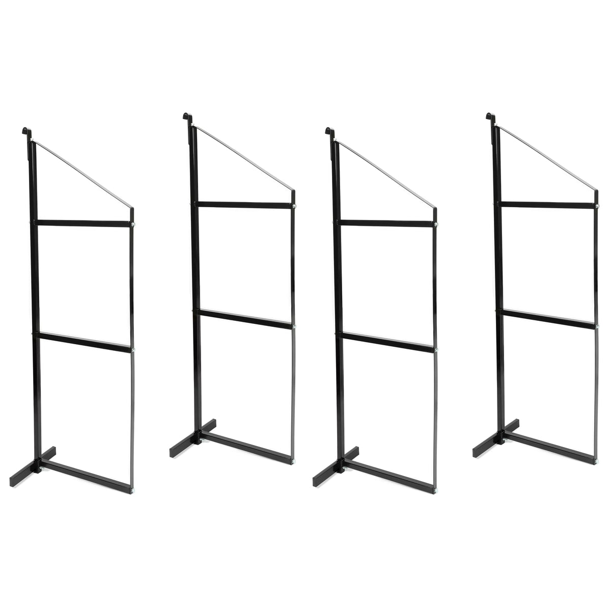 3 Tier Shipping Container Shelving Bracket 18" x 60" Black J1246