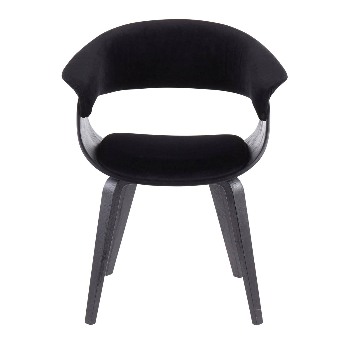 Cream Fabric Zebra Wood Dining Accent Chair Z431626