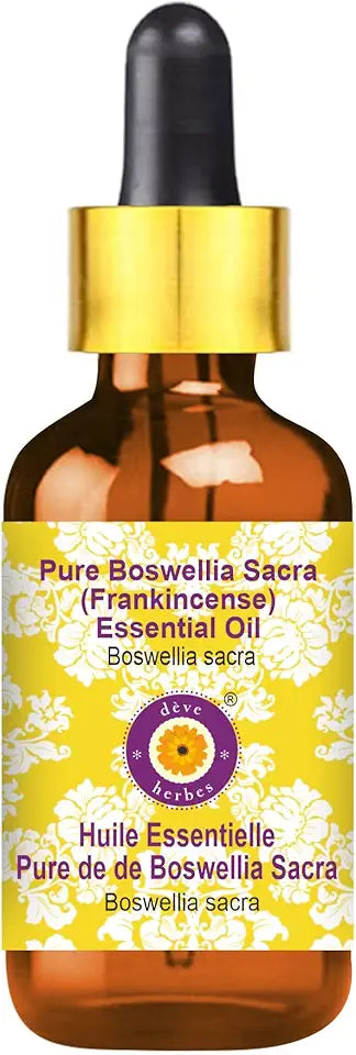 Pure Boswellia Sacra Essential Oil with Glass Dropper Steam Distilled 50ml (1.69 oz) O143