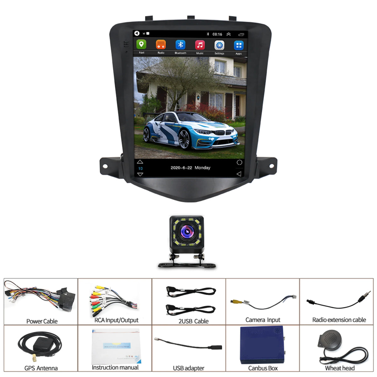 9.7 Android 11 Car Radio Stereo GPS J178