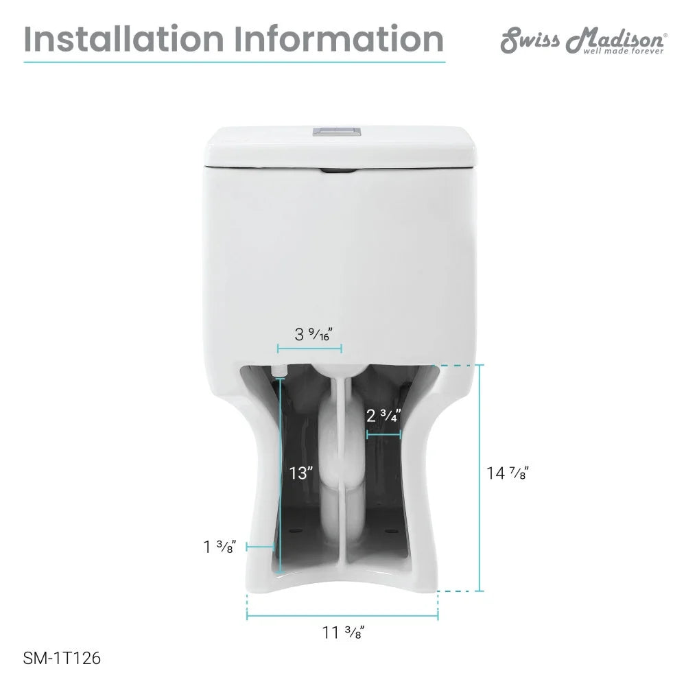 One-Piece Elongated Dual-Flush Toilet R867011