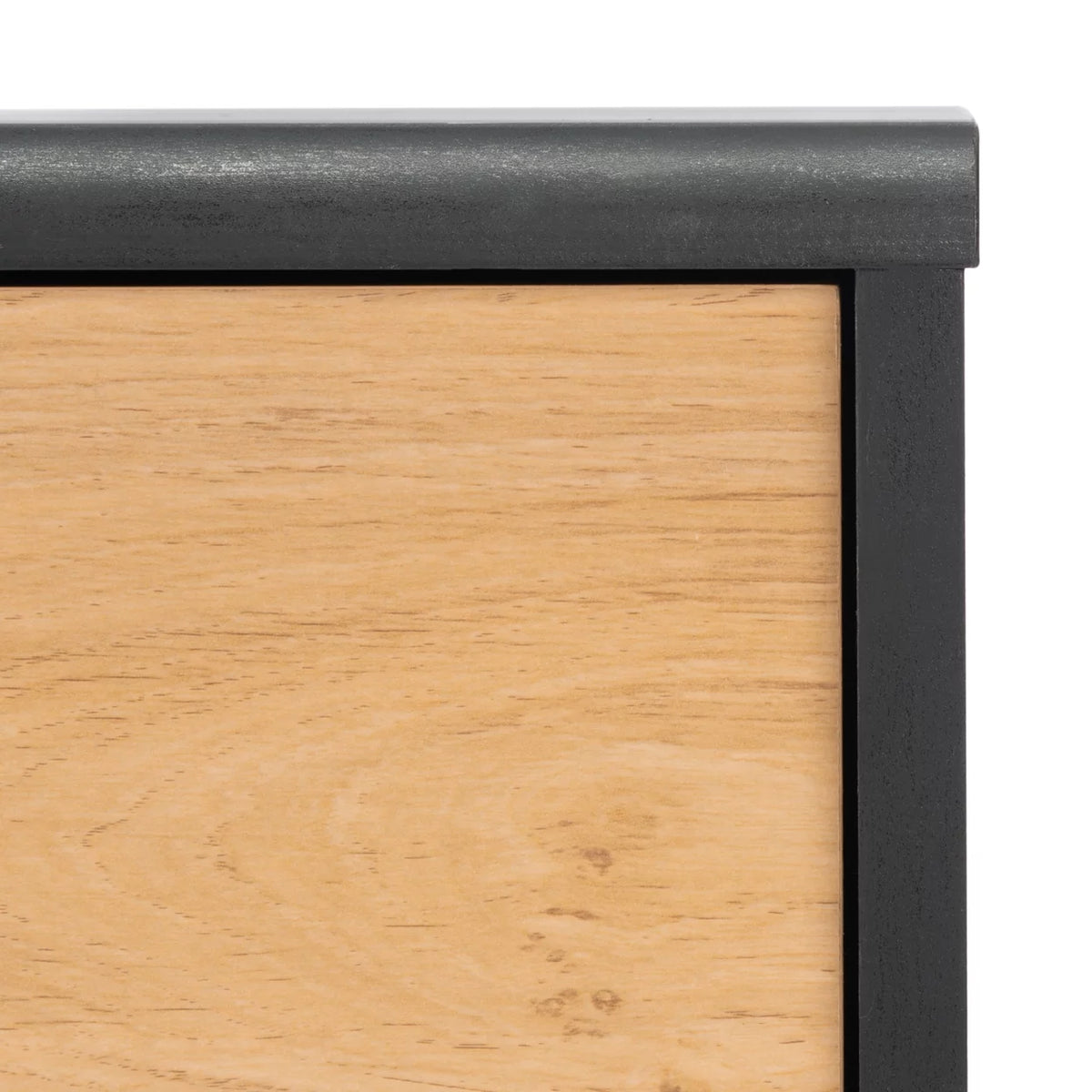 Black Oak 2 Drawer 1 Shelf Media Stand Q1279