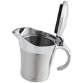 Red Stainless Steel Gravy Boat with Hinged Lid J64778