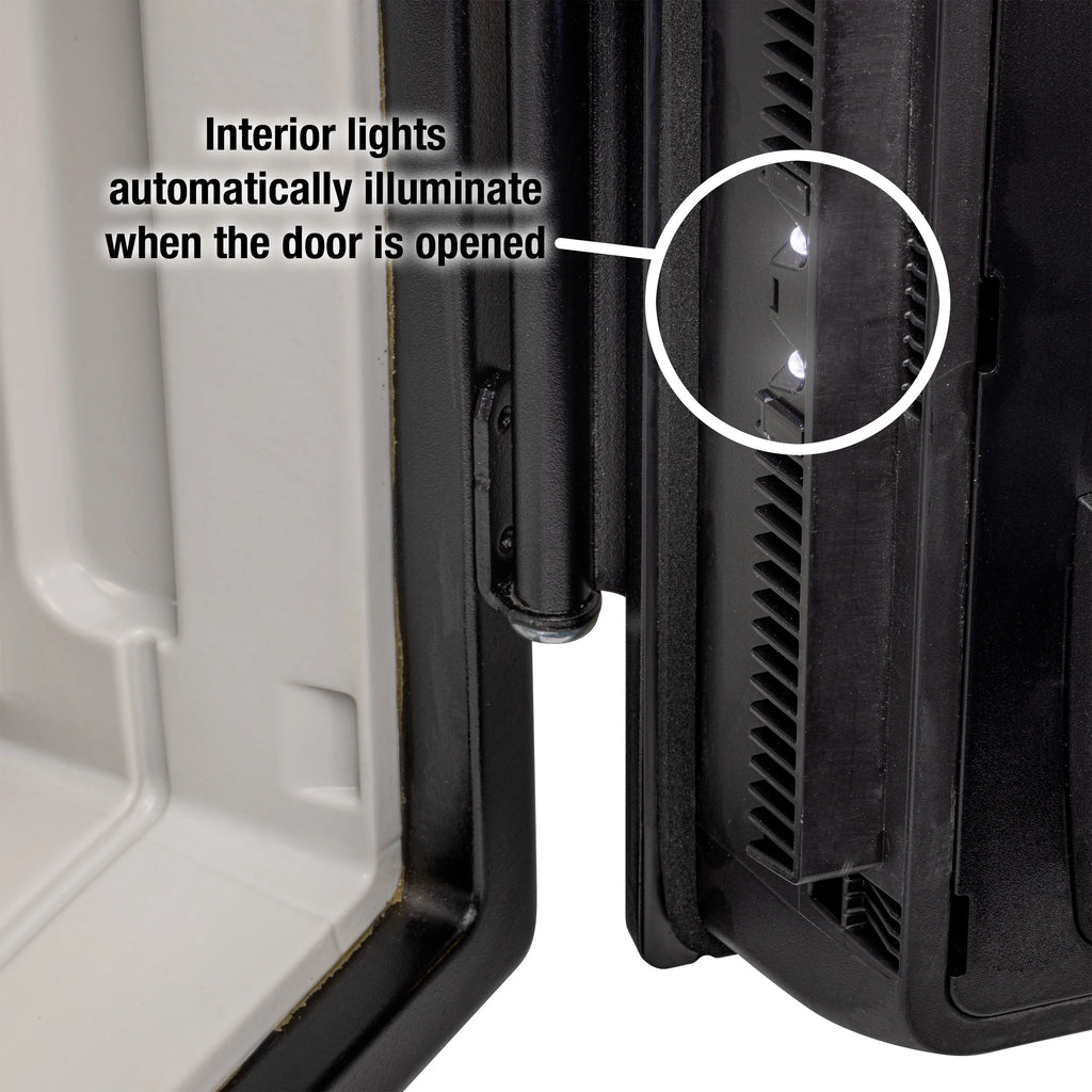 Fire-Resistant and Water-Resistant Safe with Fingerprint Biometric Lock, 1.23 Cu. ft. Q715