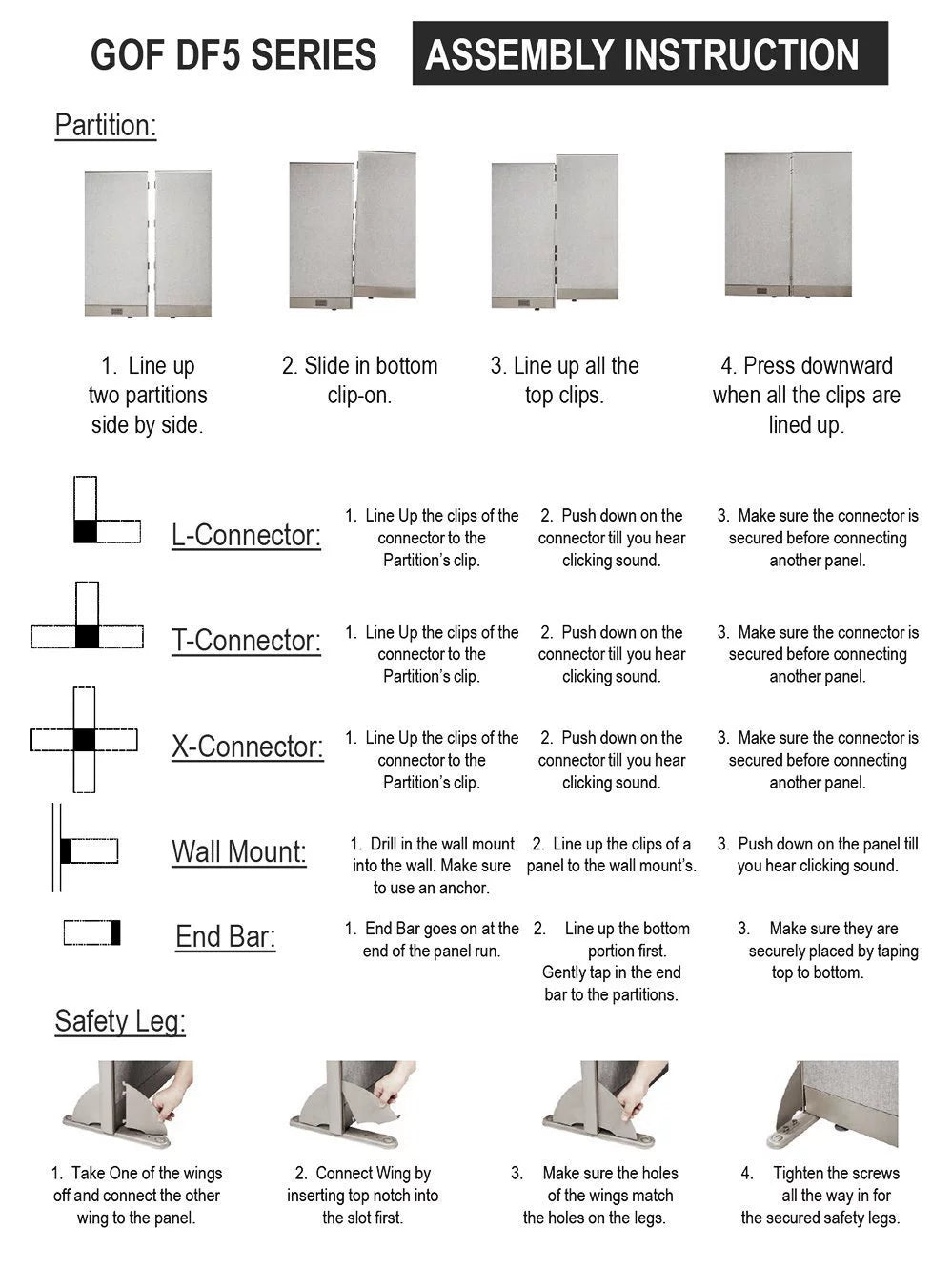 T-Shaped Freestanding Room Divider A308400