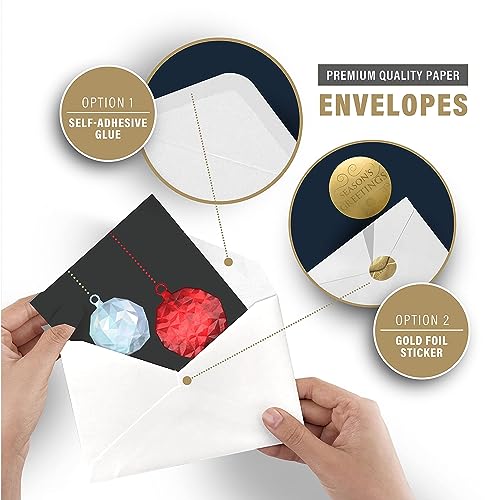 18 Christmas Greeting Card Assortment With Envelopes B69728