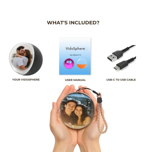 2.7inch Light Up Sphere 3D Crystal Ball with Electronic Display Sound E143