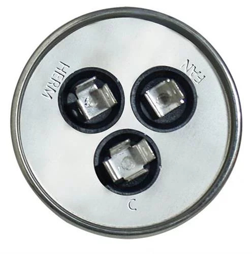 80/10 uF 440 VAC Dual Round Replacement Capacitor J95733