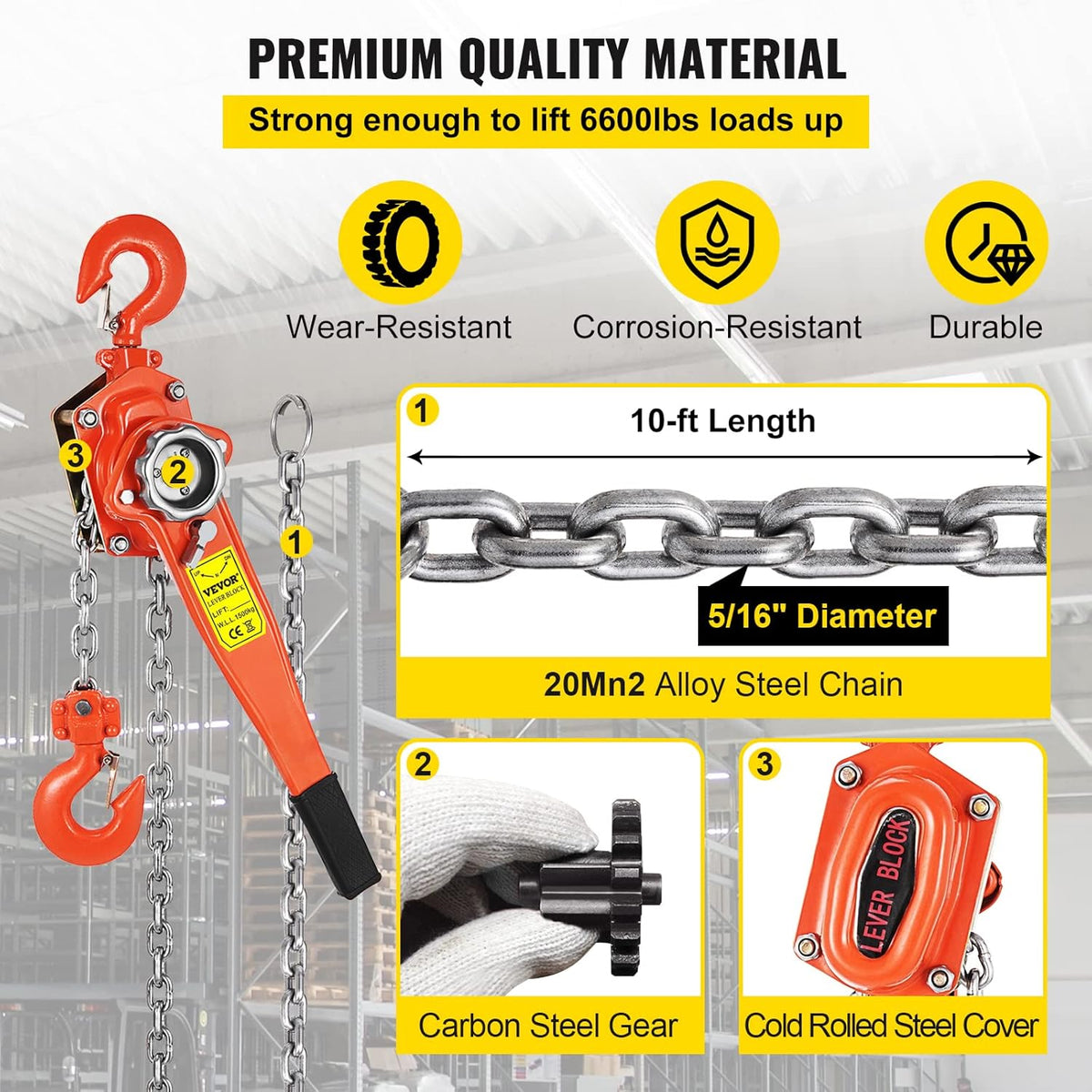 Orange Chain Hoist T17905