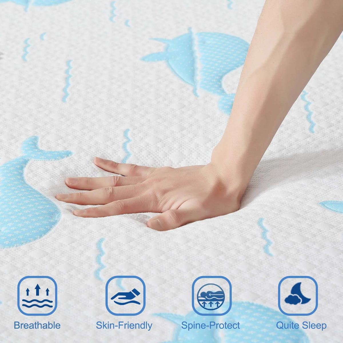 5 Inch Gel Memory Foam Twin Size Medium-Firm Mattress H324265