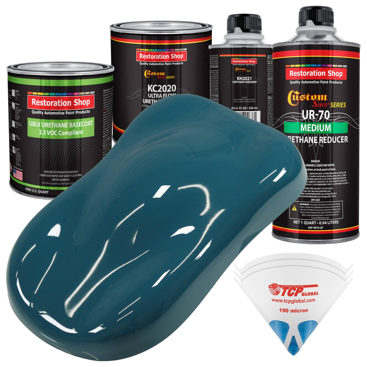 Transport Blue Low VOC Urethane Basecoat Car Auto Paint Kit F650538