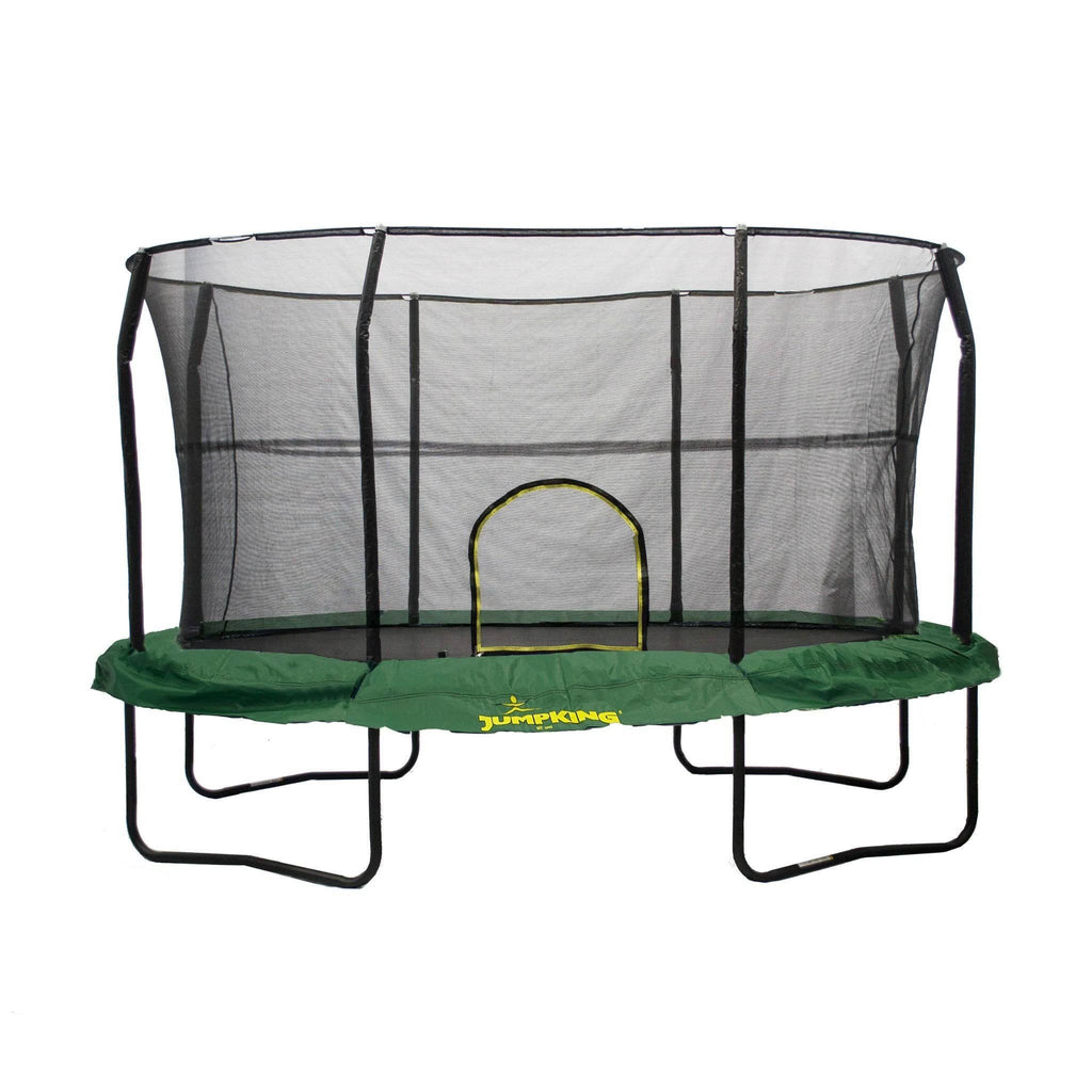 Oval 8 x 12 Trampoline with Enclosure, Green Z907