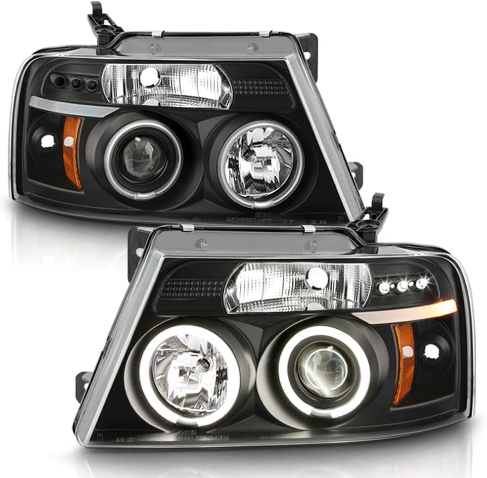 Black Housing Projector Headlights D99563