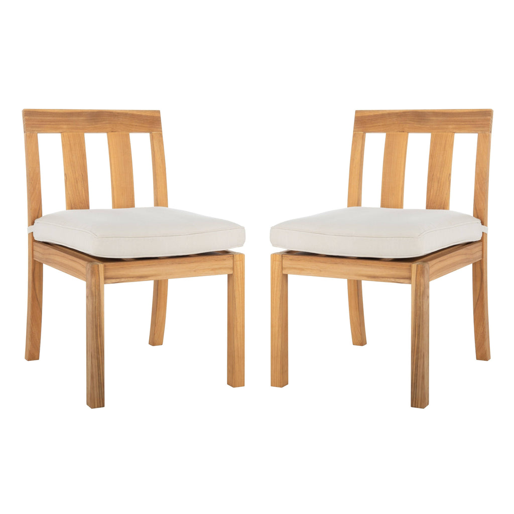 Teak Dining Chair Natural Set of 2 Z337