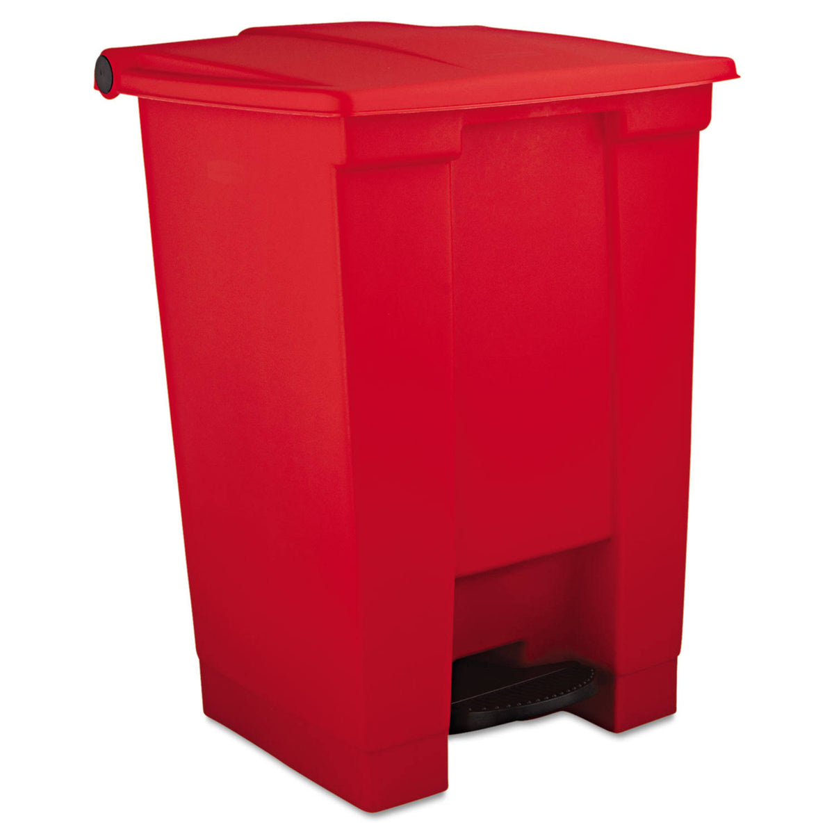 Red 12 gal Polyethylene Trash Can with Foot Pedal T97145