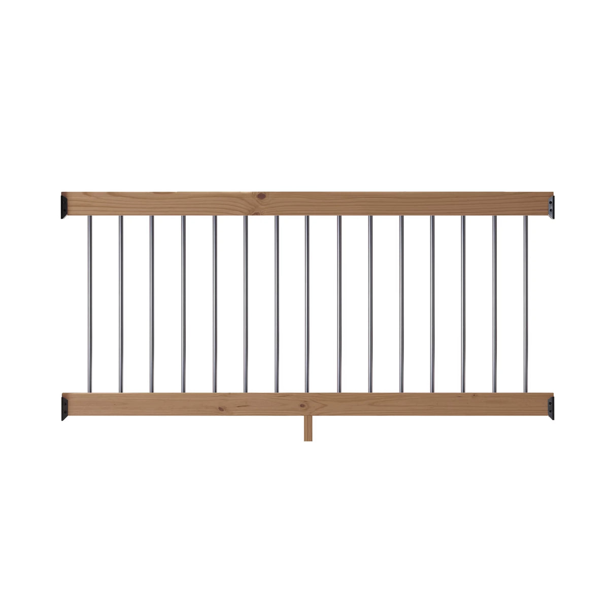 6 ft. Wood Railing Kit with Aluminum Round Balusters X897