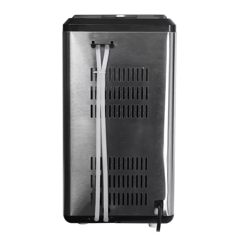 44 lbs. Freestanding Nugget Ice Maker in Stainless Steel and Black H531496