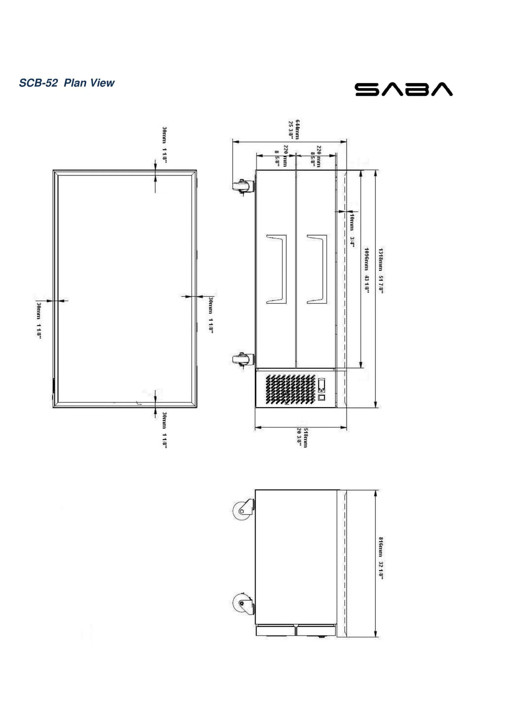 52" Chef Base 2 Drawer Refrigerator F1716