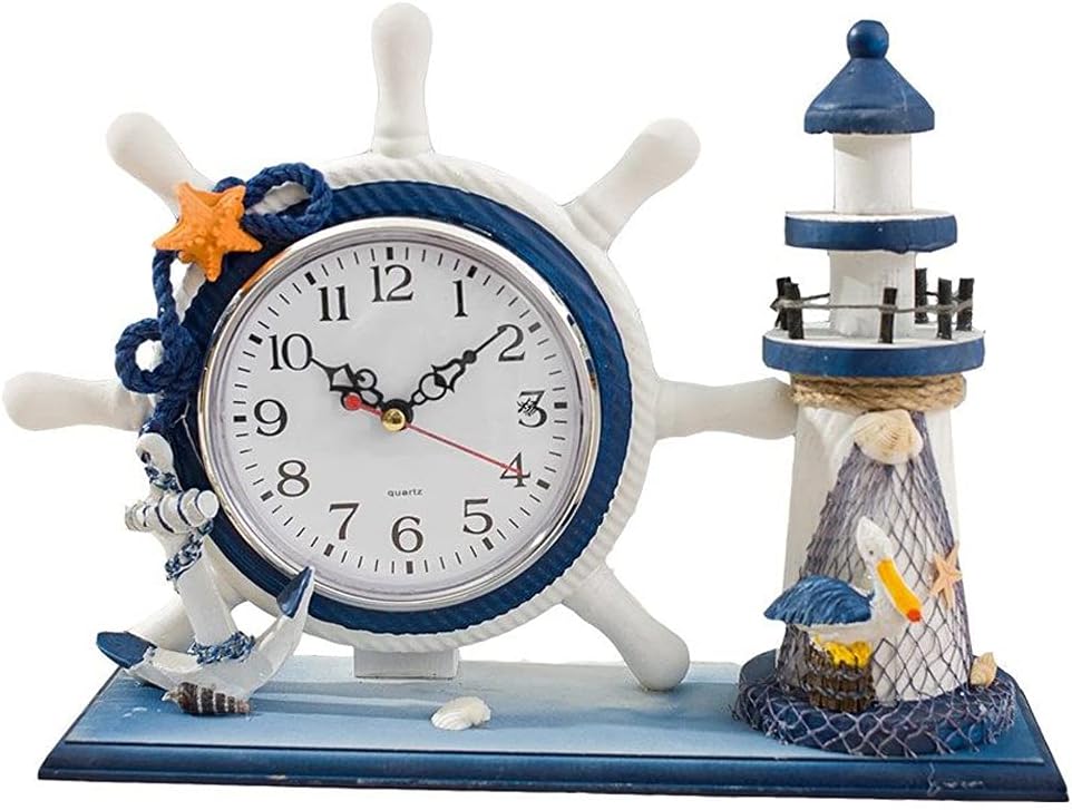 Solid Wood Nautical Mantle Clock V272717