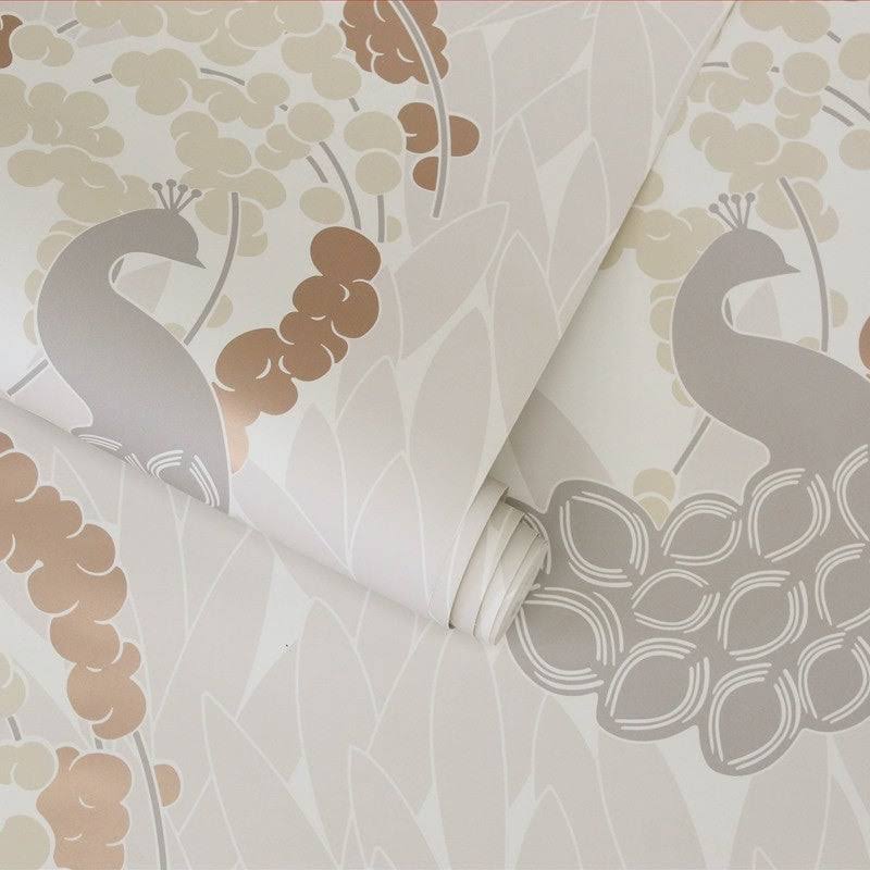 Peacock Bluff Self-Adhesive Removable Wallpaper F968835